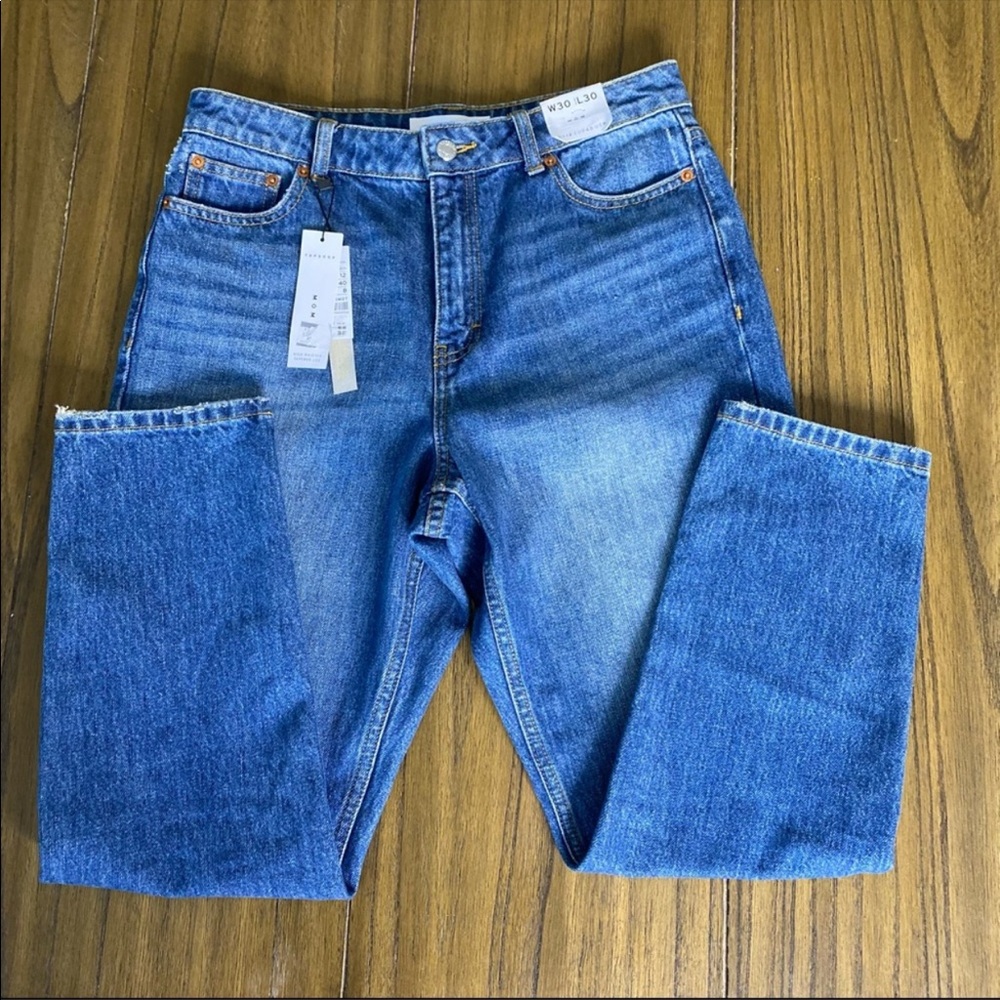 Topshop Mom jeans high rise tapered